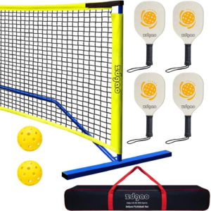 Complete Pickleball Set with Net & 4 Paddles - 22 FT Regulation Size